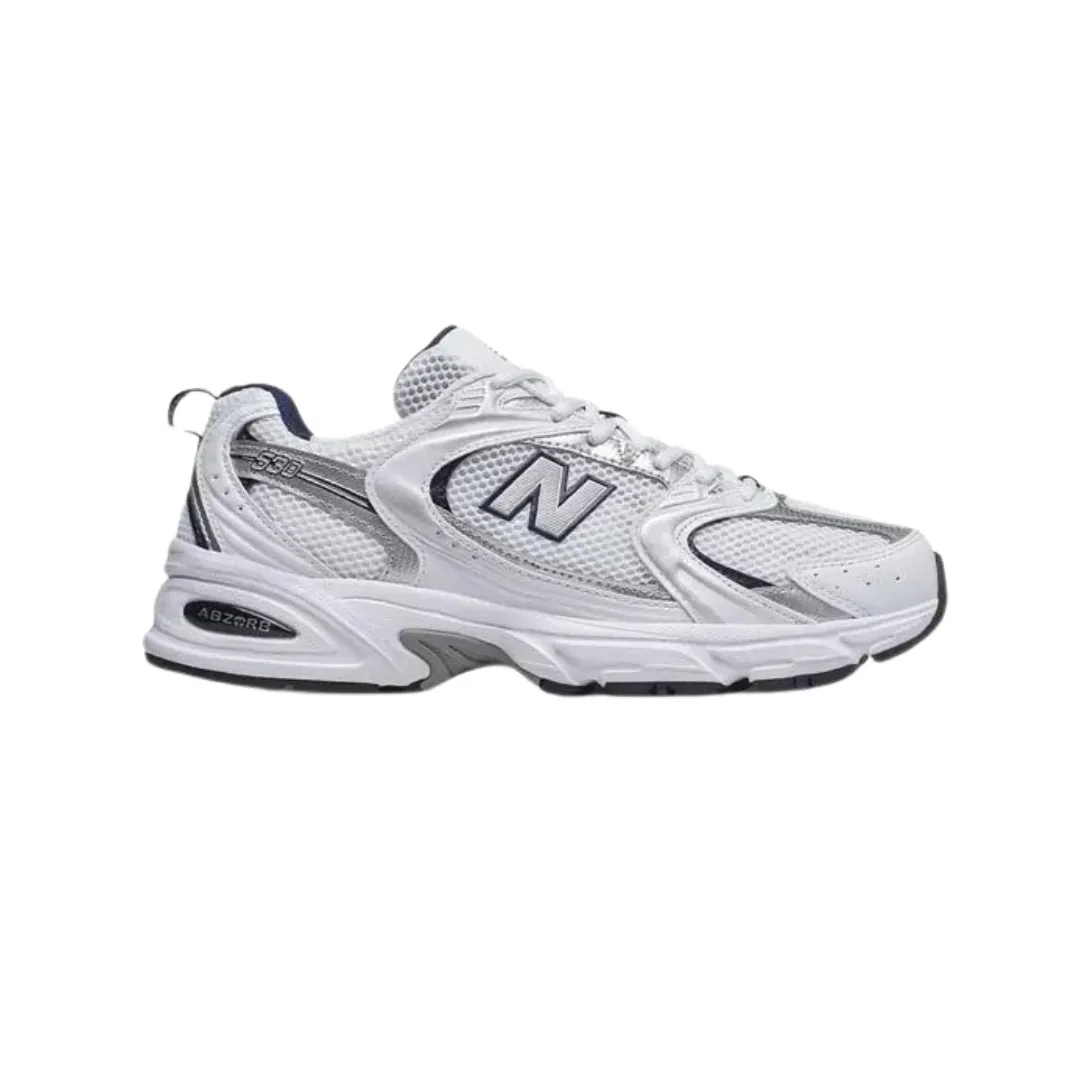 New Balance 530 White Silver Navy